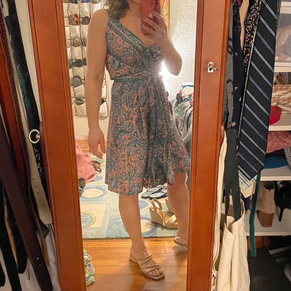 Silk wrap dress